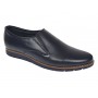 pantofi barbati bleumarin din piele naturala tip slip-on cu talpa confort 330EBLUE